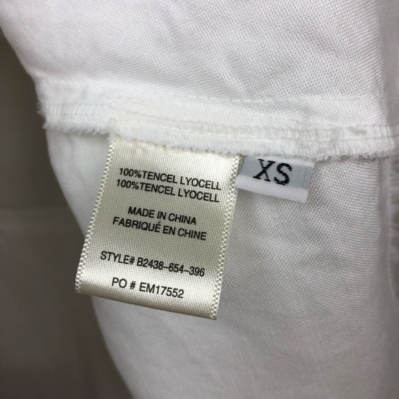 Bella Dahl Layered Peplum White Shirt - Picture 6 of 8